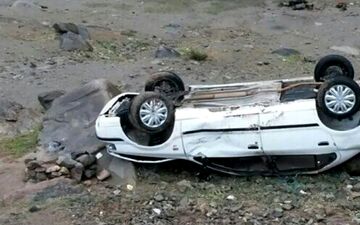 حادثه رانندگی برای 4 سرنشین پژو پارس در مرودشت