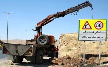 ‍ تابلوهای مسیر راه کربلا در استان کرمانشاه بازسازی می‌شوند