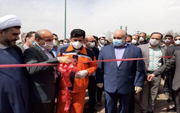 افتتاح فاز اول تقاطع غیر هم سطح امام خمینی (ره) شهر کرمانشاه