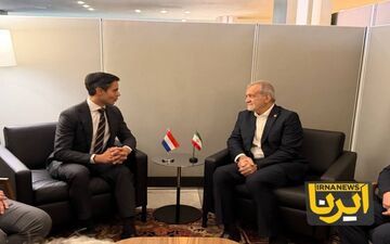 رئیس‌جمهور ایران با نخست‌وزیر هلند در نیویورک دیدار کرد