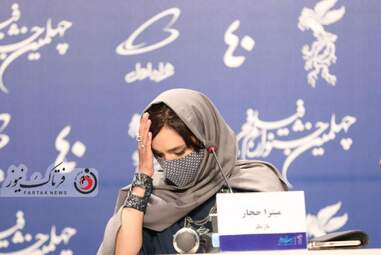  نشست خبری عوامل فیلم سینمایی " بی مادر "-میترا حجار