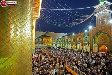 حرم امام علی (ع) در شب میلاد + عکس