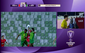 با اعلام VAR خطای هند و اعلام پنالتی برای پرسپولیس + ویدئو