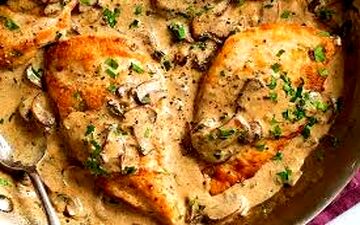 طرز تهیه خوراک مرغ با سس بشامل