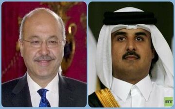 سفر رئیس جمهوری عراق به قطر