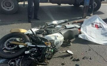 واژگونی موتورسیکلت در جاده جنوب استان بوشهر با یک فوتی