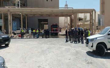نشت گاز آمونیاک در بندر العقبه اردن ۱۱ مصدوم برجای گذاشت