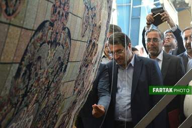 بازدید وزیر صمت و اشستاندار کرمانشاه از فرش زاگرس