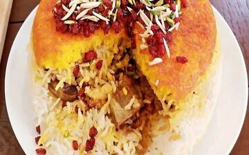 ته چین گوشت چرخ کرده و بادمجان بدون فر رو این طوری درست کن!