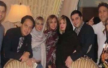 تیپ نیوشا ضیغمی و خواهرش در یک مهمانی! 