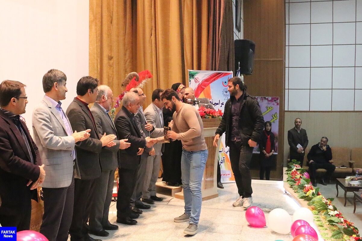 مراسم تجلیل از قهرمانان و مقام‌آوران ورزشی دانشگاه رازی + تصاویر