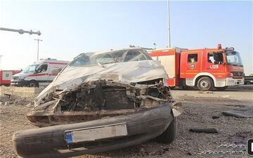 واژگونی مرگبار پراید در جاده بادرود - کاشان با ۲ کشته و ۲ مصدوم