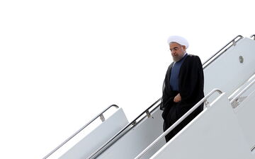 رئیس جمهوری وارد نیویورک شد