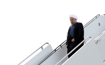 رئیس جمهوری وارد نیویورک شد