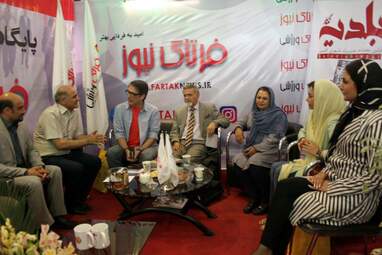 حضور فرهاد جم در غرفه فرتاک نیوز به روایت تصویر