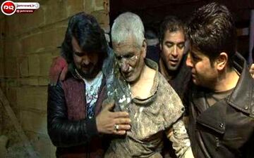 کارگر محبوس در حادثه ریزش چاه زنده خارج شد +عکس