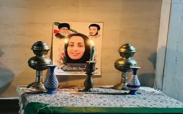 آغوش مادرانه دختر شهید برای دختر شهید