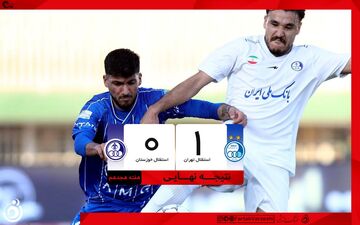 خلاصه بازی استقلال 1 - استقلال خوزستان 0 + ویدئو