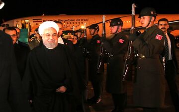 رئیس جمهور وارد آنکارا شد 