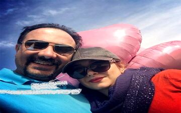  تفریح بازیگر مشهور و همسرش در زیباترین شهر ایران+ عکس