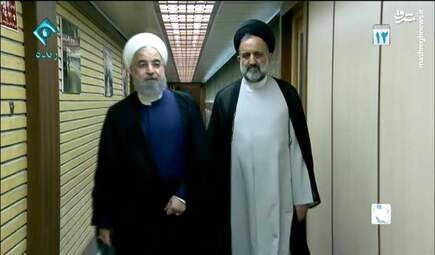 ورود روحانی به صدا و سیما + تصاویر