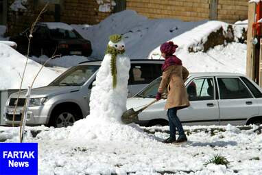 برگزاری جشنواره مجسمه های برفی در کرمانشاه به روایت تصویر