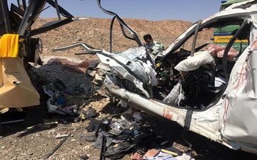  تصادف مرگبار اتوبوس، تریلر و لیفان در آزادراه نطنز-کاشان