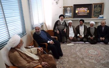 روحانی با مراجع تقلید دیدار کرد