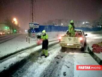 برف در تهران