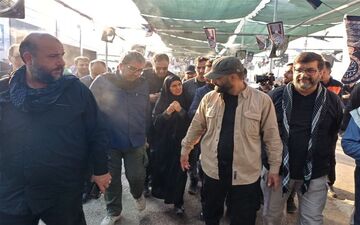 صادق مالواجرد در چذابه؛ ارزیابی خدمات‌رسانی به زائران اربعین