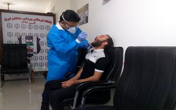 گزارش تصویری: تست دوم کرونا مدیریت، سرپرست، مربیان و بازیکنان تیم فوتبال محتشم تبریز
