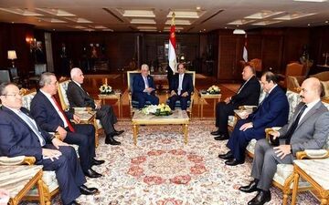 سیسی و محمود عباس دیدار کردند