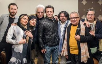 عکس/ آزاده زارعی و مصطفی زمانی در حاشیه کنسرت «عالیم قاسیم اف» و «همای»