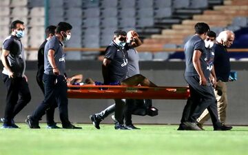 نادری: ضربه شدید نبود و مشکلی ندارم 