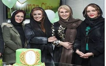 پوشش و میکاپ بازیگران زن در کلینیک زیبایی