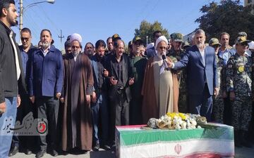 گزارش تصویری/ تشییع باشکوه  پیکر «شهید سجاد منصوری» در کرمانشاه
