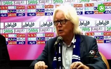 کنفرانس خبری بازی استقلال - سپاهان با قلعه نویی و شفر 