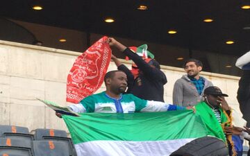  هوادار سیرالئونی پرسپولیسی در ورزشگاه آزادی (عکس)