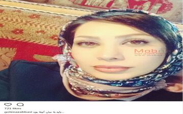 سلفی گل ناز عباسی از نمایی نزدیک (عکس)