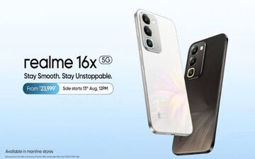 گوشی ریلمی 16X 5G با نمایشگر 144 هرتز و باتری 7000 میلی‌آمپری رونمایی شد