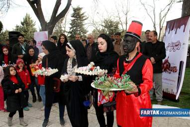 کرمانشاهیان با تخم مرغ های رنگی به استقبال بهار رفتند به روایت تصویر