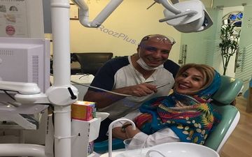 عکس/ فیگور عجیب آقای بازیگر در مطب خانم دکتر!