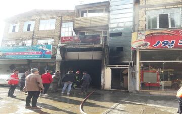 حریق مغازه مکانیکی در محدوده تاقبستان  کرمانشاه مهار شد
