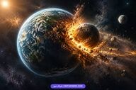 چگونه ماه به‌وجود آمد؟ بررسی نظریه برخورد زمین و تیا
