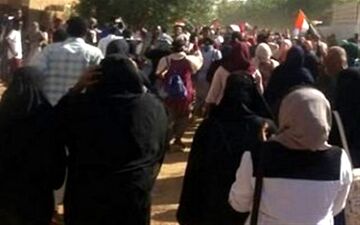 تظاهرات سودانی‌ها علیه عمر البشیر
