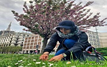 سبزه ای که "الناز شاکردوست" گره زد + عکس
