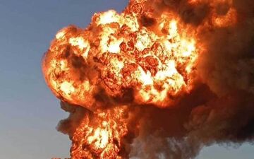 مرگ هولناک در انفجار مخزن سوخت 