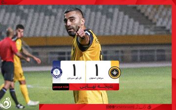 خلاصه بازی سپاهان 1 - گل گهر 1 + ویدئو