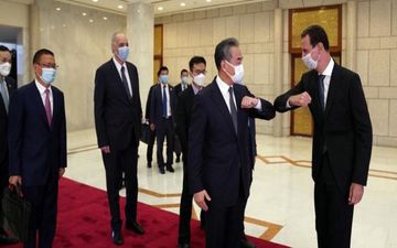 دیدار وزیر امور خارجه چین با رئیس جمهور سوریه 
