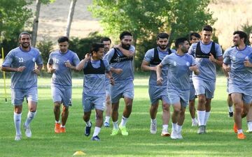 تمرین استقلال در کمپ ناصر حجازی در روز بازگشت مصدومان